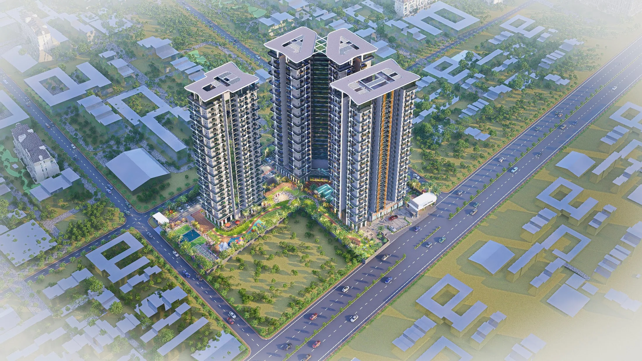 Landscaped pedestrian grounds at ANANTARA WORLD