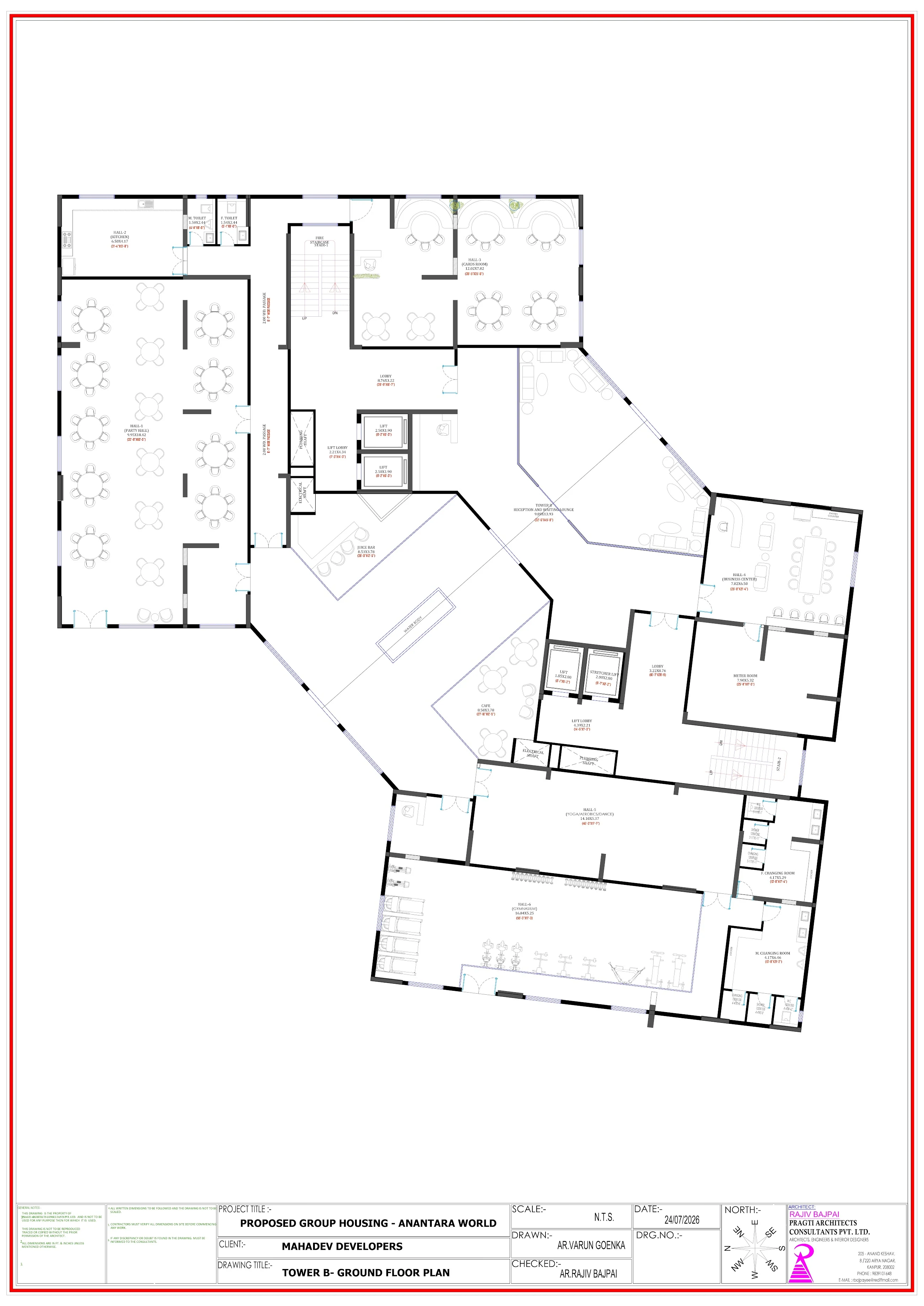 ANANTARA WORLD Tower B ground floor plan